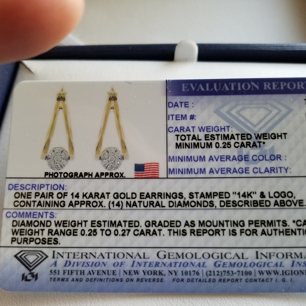 Diamond earrings